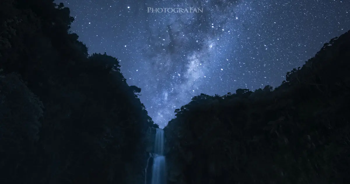 ニュージーランド星空 天の川撮影 オークランドkitekite Falls 滝 フォトグラファン