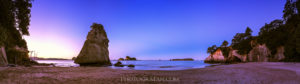 Cathedral Cove at blue hour