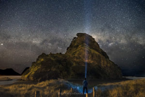 Milky way at Piha Beach