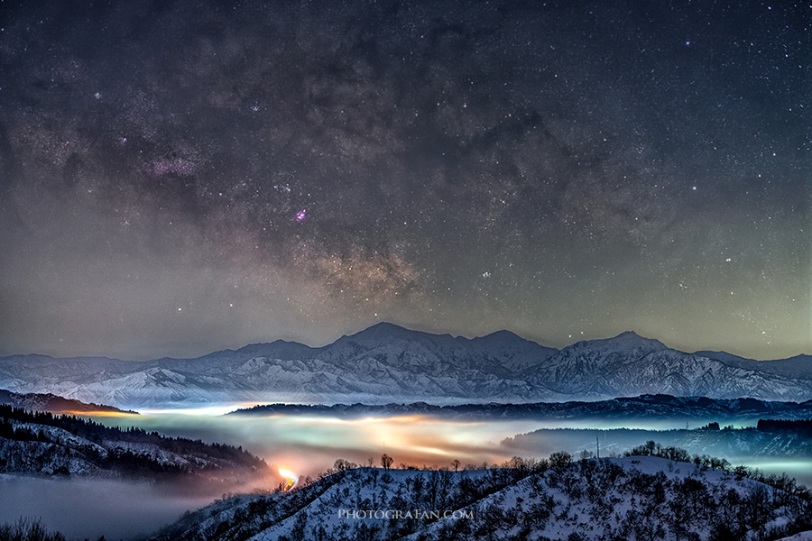 雲海夜景＆天の川