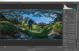 Insta360 One RのRAWファイルをPhotoshopで現像
