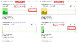 SDカードリーダー2枚挿入個別