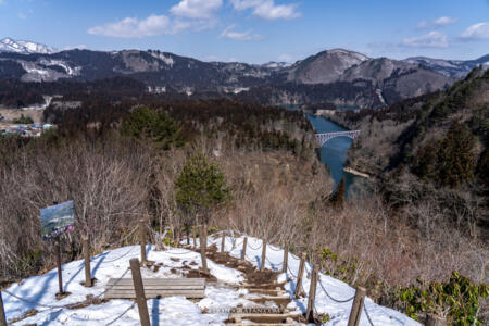 第一只見川橋梁ビューポイントのD地点