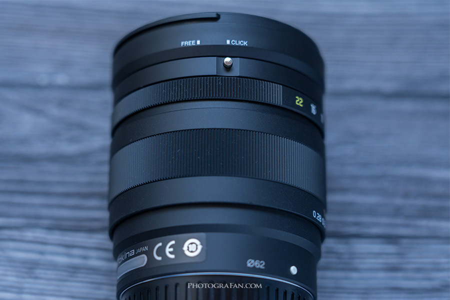 Tokina FíRIN 20mm F2 FE MFのデクリック機構