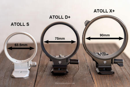 ATOLL X+のサイズ比較