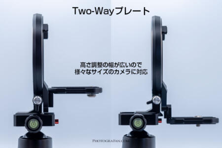 ATOLLのTwo-Wayプレートで高さ調整